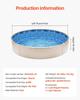 Round Pool Liner 18ft Overlap Style Pool Liner 54in Wall Height