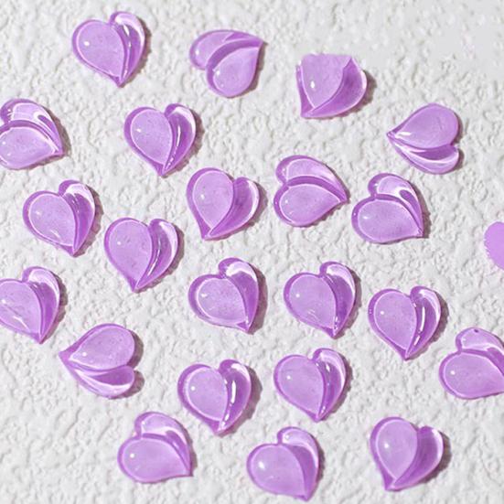 20Pcs/Pack Nail Beauty Lightweight Beautiful Decorative Ladies Peach Heart Nail Art Decorations Parts Nail Charms