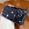 Plating Glitter Transparent Air Cushion Case For iPhone 11 12 13 14 15 16 17 Pro Max 17Air Lens Protection Soft Bumper Cover