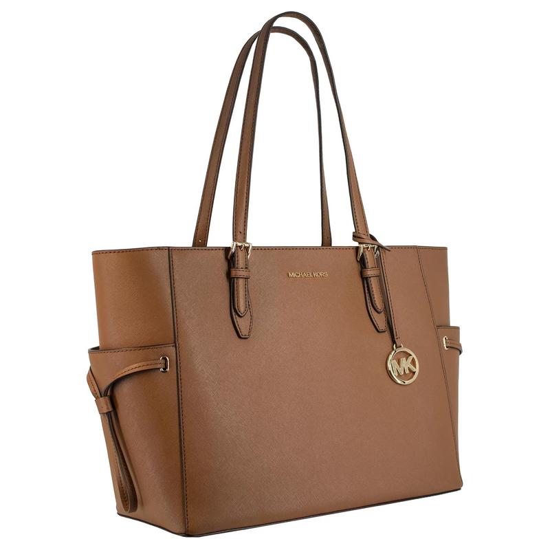 Michael Kors Gilly Büyük Kapasiteli Mektup LOGOSU Eski Çiçek Baskılı Retro PVC Deri Saplı Çanta Tote Omuz Çantası Büyük Kadın Vanilya Beyazı