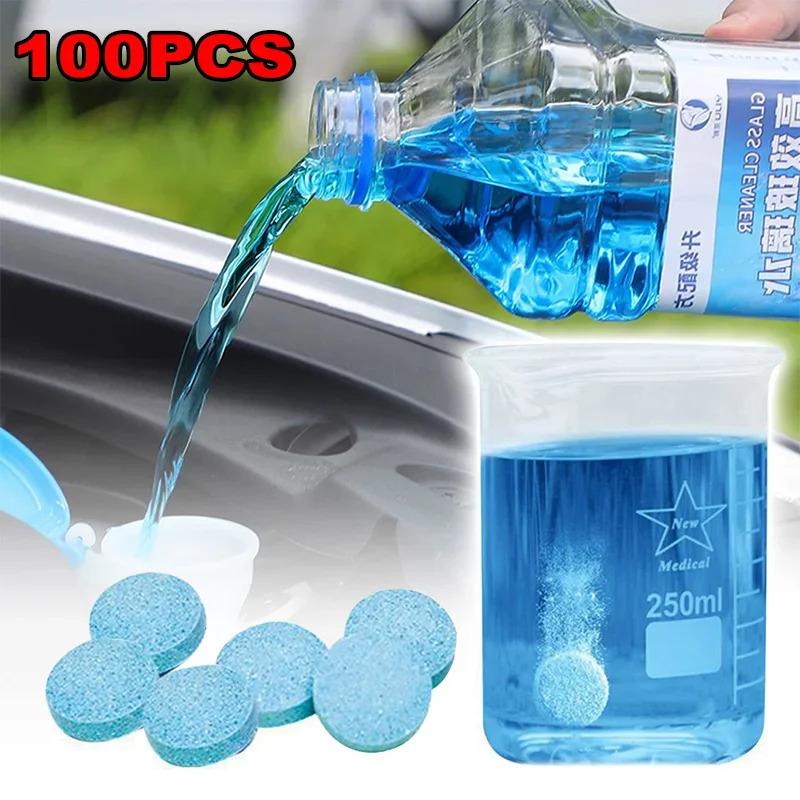 2/50pcs Car Windscreen Cleaner Effervescent Tablet  Window Windshield Solid Cleaning Car Glass Wiper Washing Tablets Dust Remove