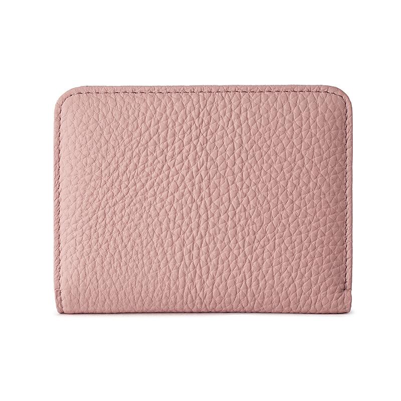 

Ultra-Thin Women s Genuine Leather Wallet - RFID Anti-Magnetic Mini Coin Purse with 7-Shape Zipper