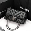 Leather Women's Bag Rhombus Chain Bag 2 New High-end Underarm Bag Fashionable Shoulder Messenger Bag