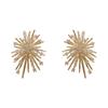 Exquisite 14K vergoldete Zirkonia Feuerwerk Ohrstecker mit 925 Silbernadeln - 2020 Trenddesign