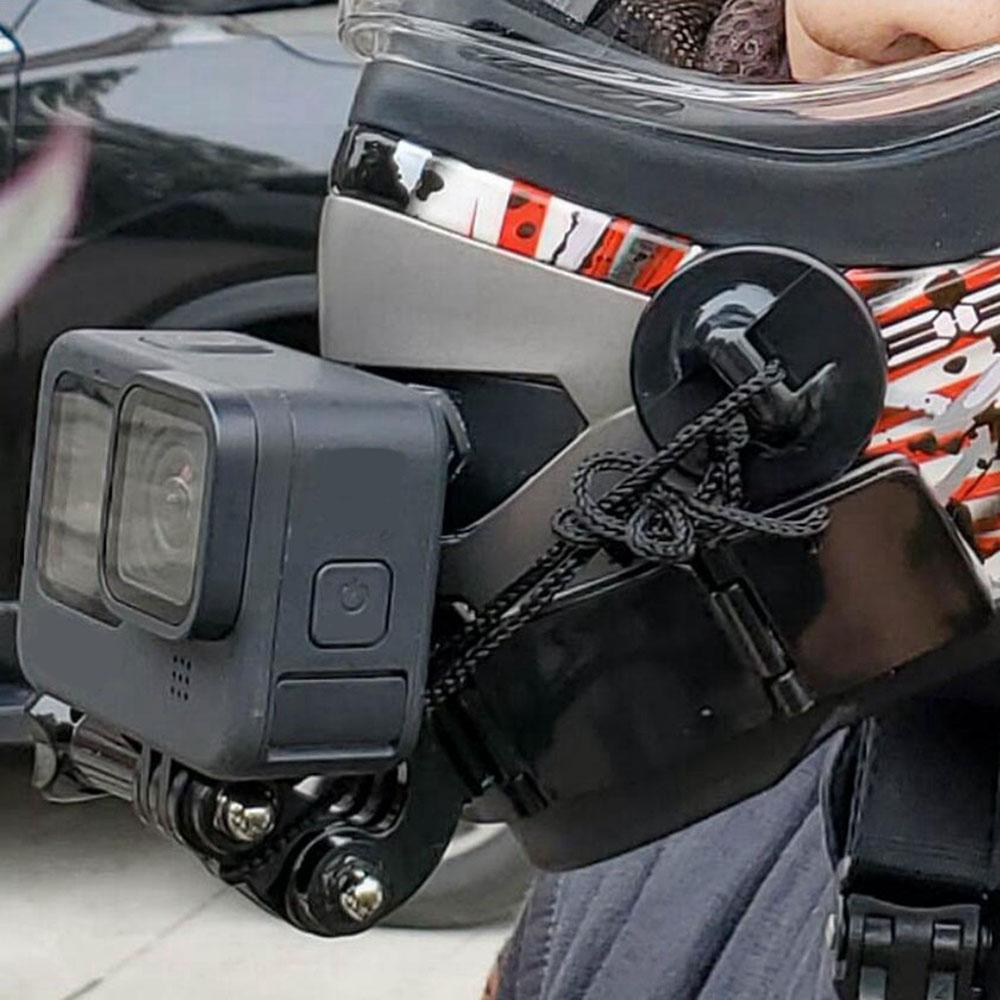 Universelt motorsykkelhjelm-kinnfeste-sett for GoPro Hero 9/8/7/6/5 sportskamera