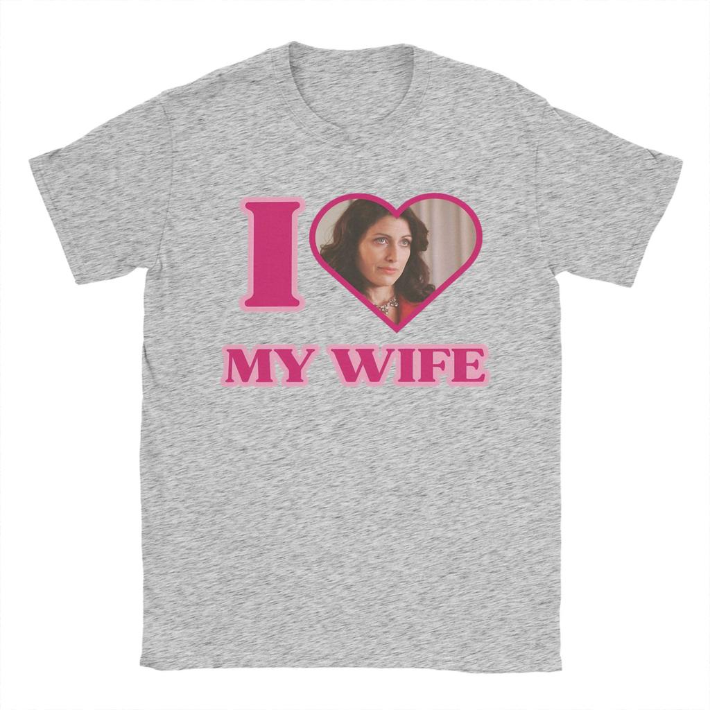 Übergroßes T-Shirt I Love Lisa Cuddy House MD Baumwoll-T-Shirts Hip-Hop T-Shirt für Männer Sommer Geniales Kurzarm-Top T-Shirts