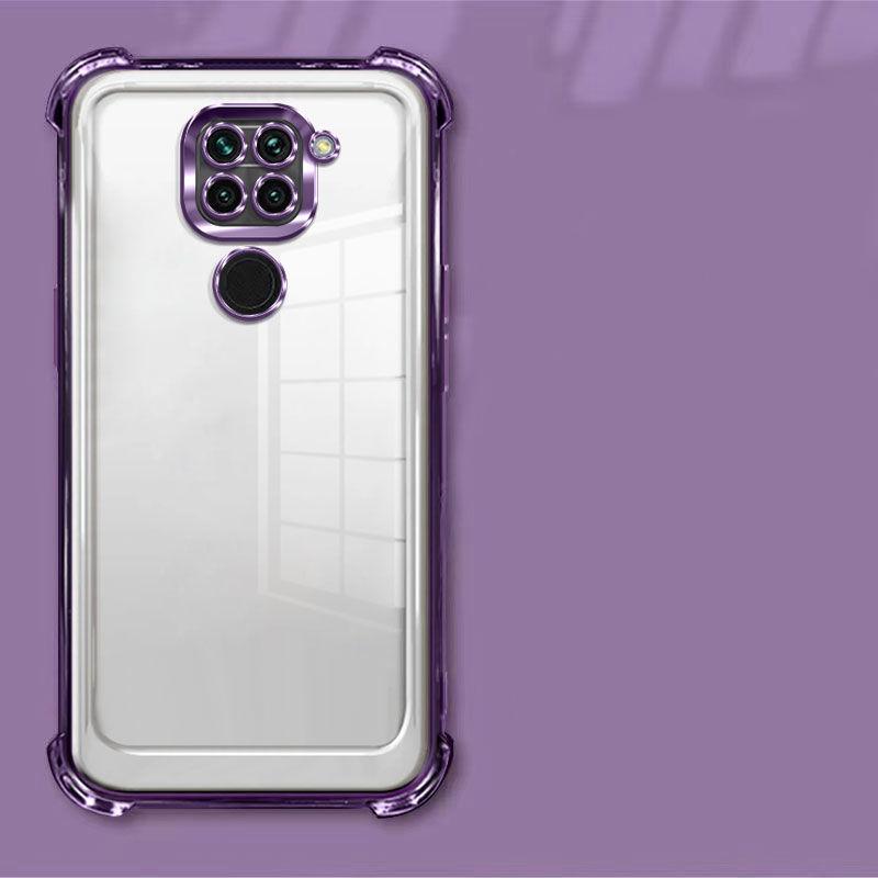 For Xiaomi Redmi Note9 4G Case Redmi Note 9 Phone Case Shiny Glitter Plating Silicone Camera Lens Soft Back Cover