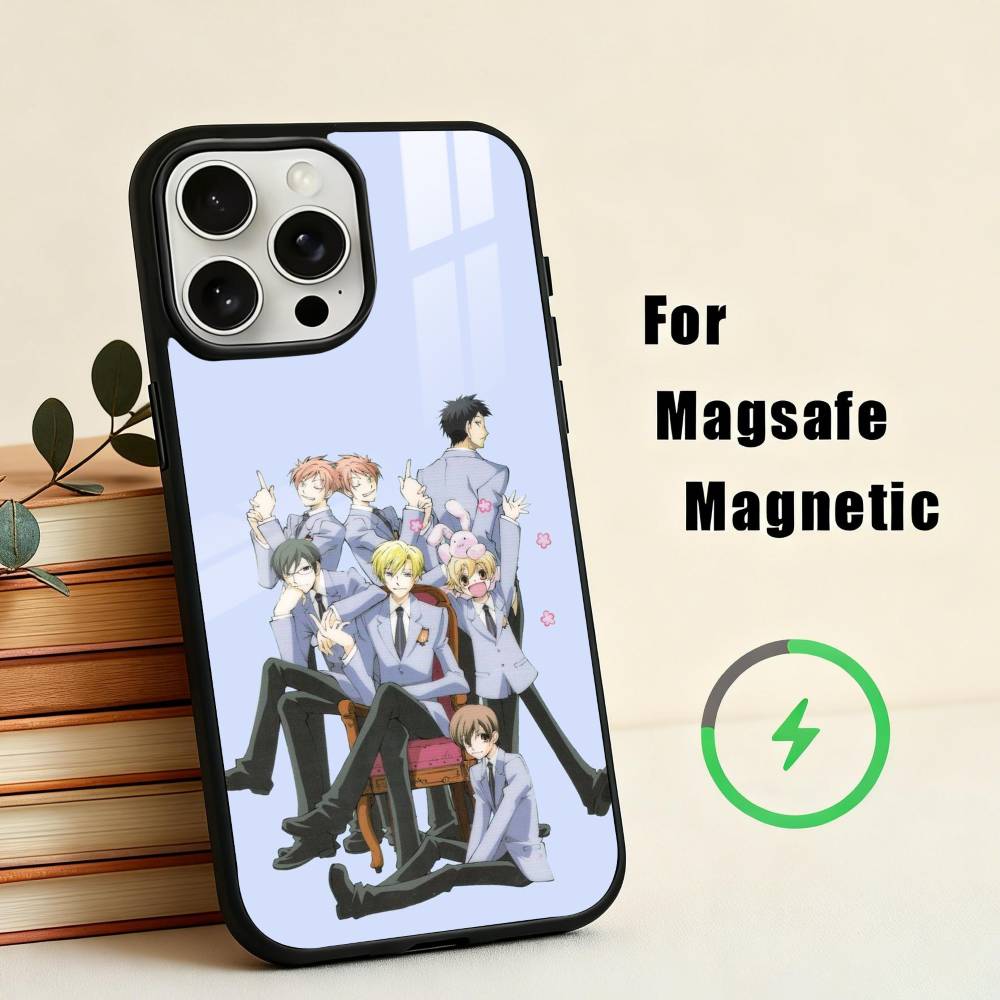 O-Ouran High School Host Club  Phone Case For iPhone17,16,15,14,13,12,11 Plus,For Magnetic Wireless Charge Cover