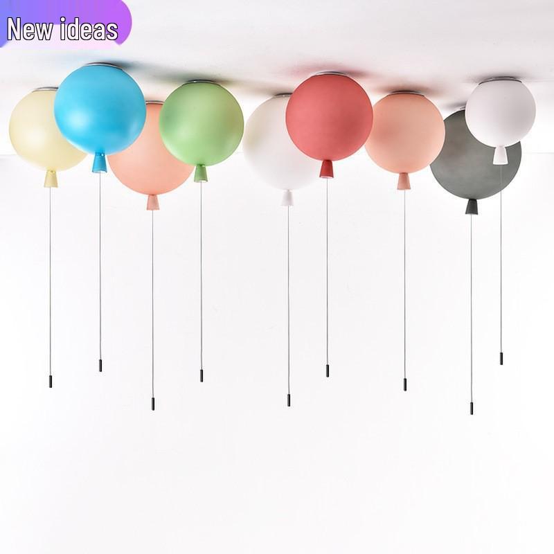 Children's Princess Room Ceiling Lamp - Creative Balloon Design for Bedroom, Balcony, Colored Kindergarten, or Playground Décor