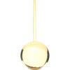 Metal Pendulum, High Gloss Gold, Quartz Wall Clock Accessory, DIY Repair Part, Pendulum Clock Replacement, 0.31in X 5.89in X 2.36in, Metal, Golden,