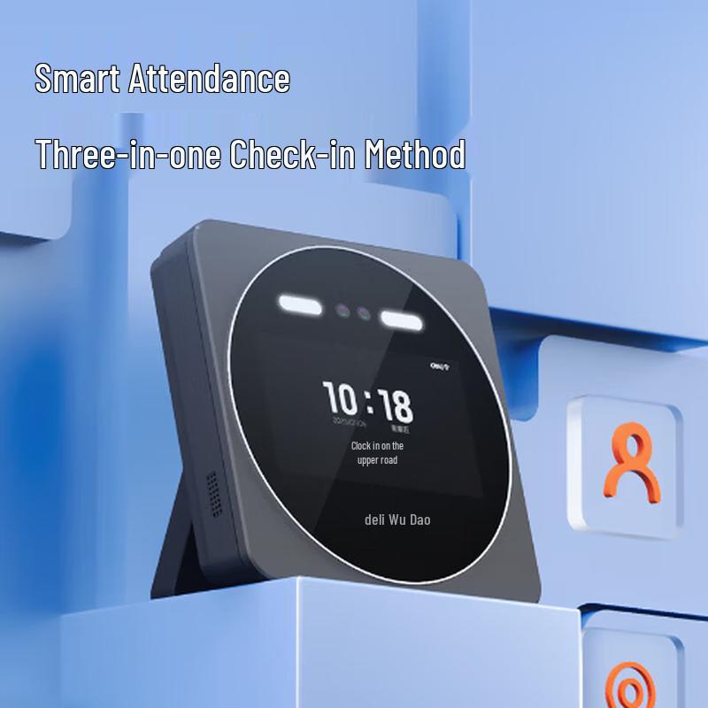 

Deli Smart Facial Recognition Time Clock CN plug (adapter included)