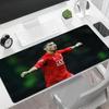 Football Legend Action Large Mouse Pad Keyboard Mat Computer Desk Keyboard Mat Non-Slip Rubber Base Computer Desk Office Decoration Accessory