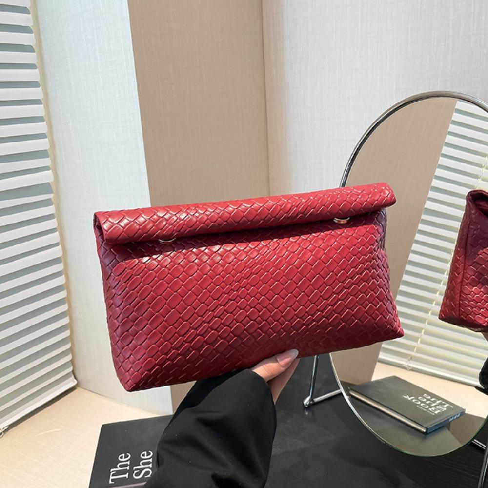 

Женский клатч большой вместимости, многофункциональная сумочка, портативный ПУ длинный кошелек, для леди красный