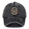 pc Adjustable Washed Baseball Cap Compatible for Unisex  Women   Number  Letter  Print Hand Washable Textile Cap Suitable