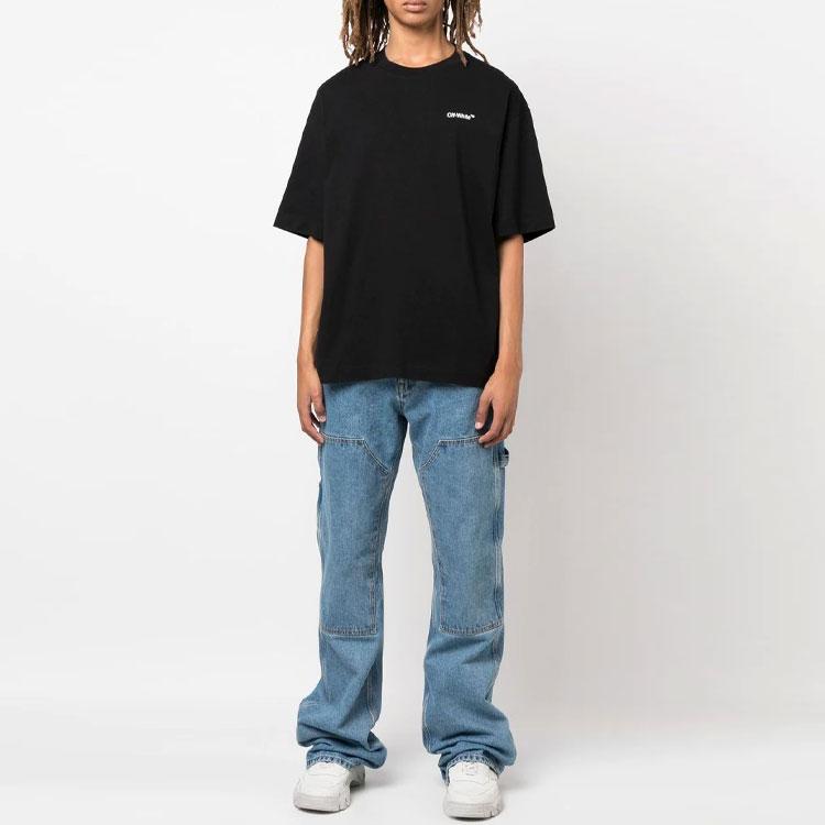 OFF WHITE Chain Arrow T Shirt OMAA120F22JER0051001