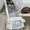 Japanese Harajuku Niche Design Transparent Y2K Ulzzang Ita Bag 10cm Dolls Bag Light Mobile Phone Bag Student Crossbody Bag