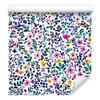 Wallpaper Flowers and Leaves Blue and Light Gray 50x1000
