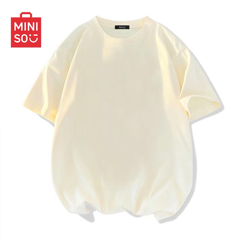 MINISO Men s Hong Kong Style Cotton Short Sleeve T-Shirt XL