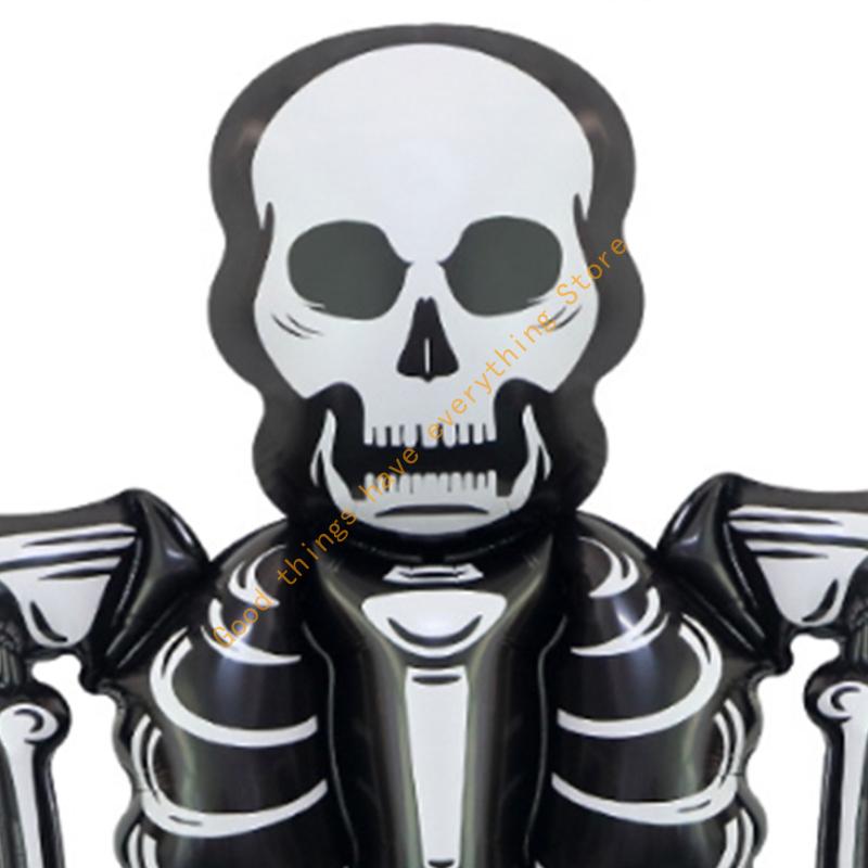 255cm Halloween Skeleton Balloon Quick Inflation Design Party Decoration Supplie 55KF