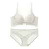 Small Breasts Gather Lace, Sexy Mulberry Silk A, Bacteriostatic, Temperature-changing Lining, No Steel Ring Bra Set