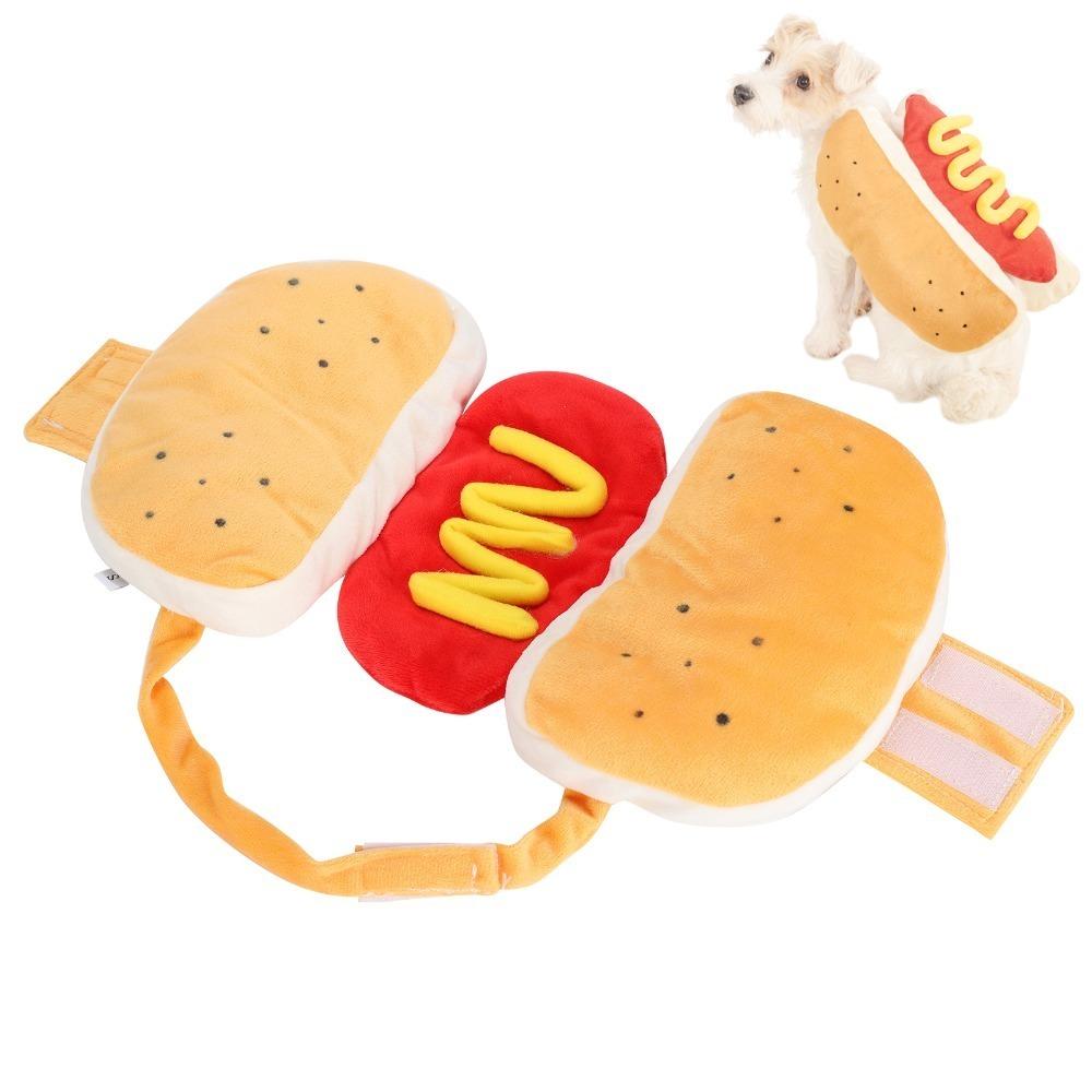 Multi Size Option Hot Dog Pet Costume Halloween Cat Dog Costume Daily Wear Dress Up M