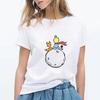 Little Prince White Print Women's Short Sleeve T-Shirt