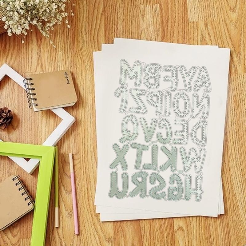 Letter Cutting Dies Alphabet Die Cuts Embossing Die Cuts Template for Kid Gift Card Making Scrapbooking DIY Album Crafts