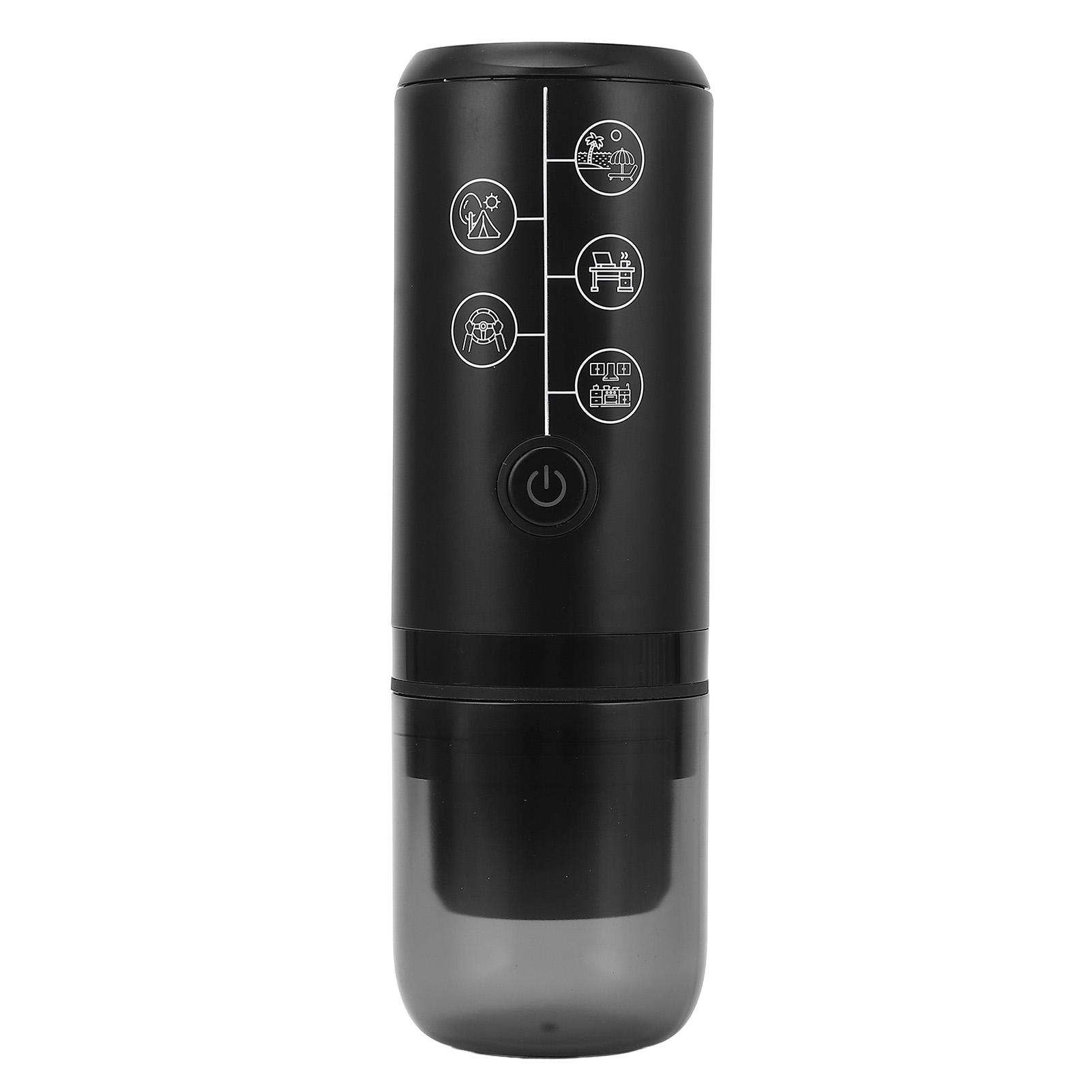 

Portable Electric Coffee Machine Cordless Rechargeable 17 Bar Pressure Electric Capsule Coffee Maker for Outdoor Home L чёрный