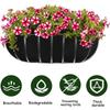 3x Felt Trough Planter Liners Black Non-Woven Window Hanging Plant Basket Liners