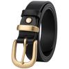 JD Zao Unisex Genuine Leather Pin Buckle Belt
