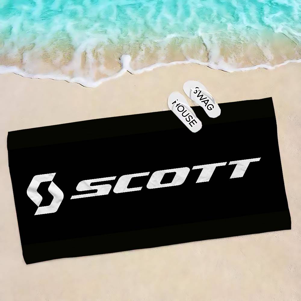 Asciugamano da Spiaggia in Microfibra con Logo S-Scott Bike Assorbente Asciugatura Rapida Morbido per Yoga Nuoto Resort Escursionismo
