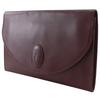 CARTIER Must Line Clutch bag Bordeaux Calfskin Women Used