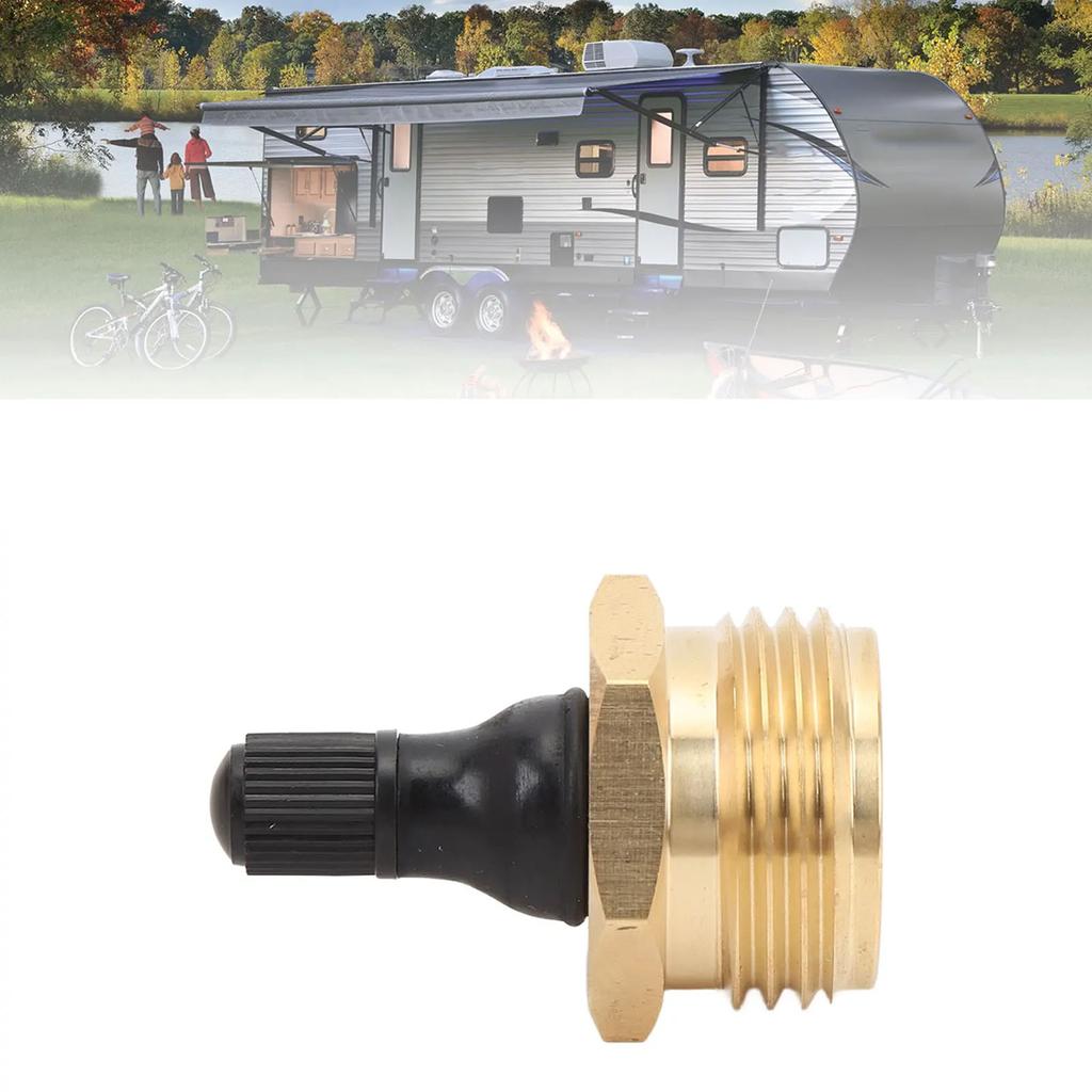 RVs Water Pipe Anti Freeze Blow Out Adapter Brass Plug for Preventing Freeze Pipes in Campers and Trailers During Winter