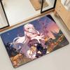 S-Strinova Michelle Game Door Mat Bath Microfiber Decorative Versatile Flannel Floor Mat Quick Dry Absorbent Non-slip Sole