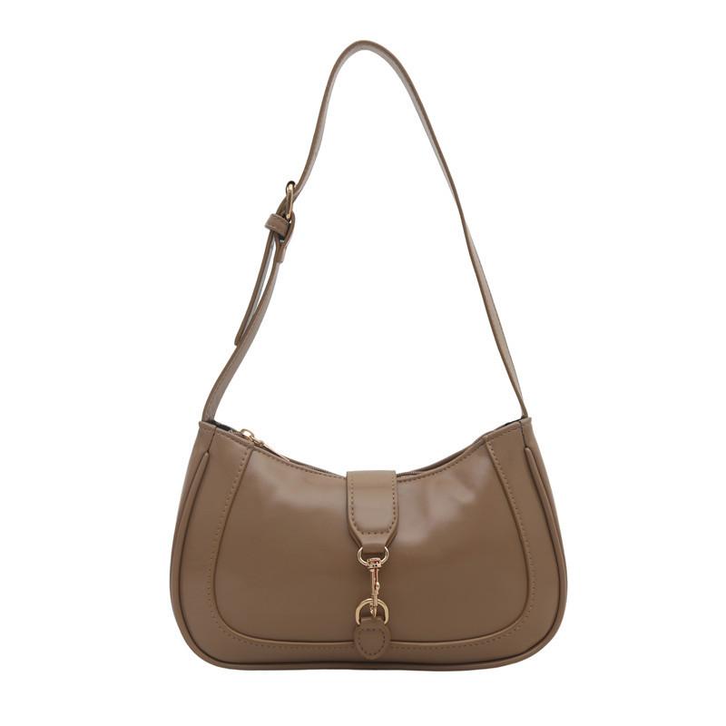 Color Solid Mini Designer Handbag Zipper Closure Inner Pouch Women Travel Bags