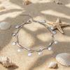 Double-layer butterfly metal cold wind anklet women's niche design sense gold chain foot chain tide
