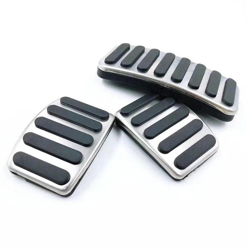 Stainless Car Accelerator Oil Pedal Brake Pedal Clucth Pedal Cover for Suzuki Vitara SX4 S-Cross Scross 2015 2016 2017 2018