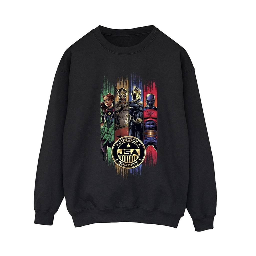 DC Comics Womens/Ladies Black Adam JSA Gold Badge Sweatshirt