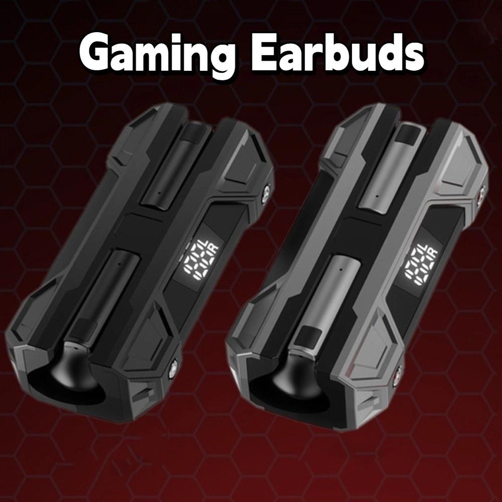 Metal Style Wireless Earphones Stereo Ergonomic Gaming Earbuds Wireless Bluetooth Earphone  Sports