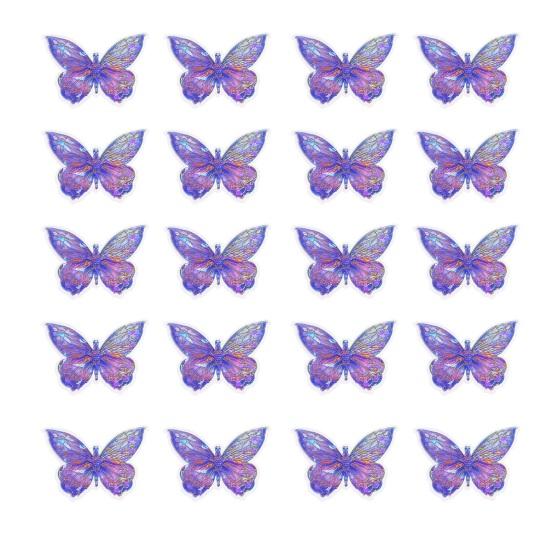 

20 Pcs 2D Large Butterfly Wall Decals Self-Adhesive Butterfly Stickers Peel And Stick Removable Wall Murals for Kitchen Bedroom Living Room