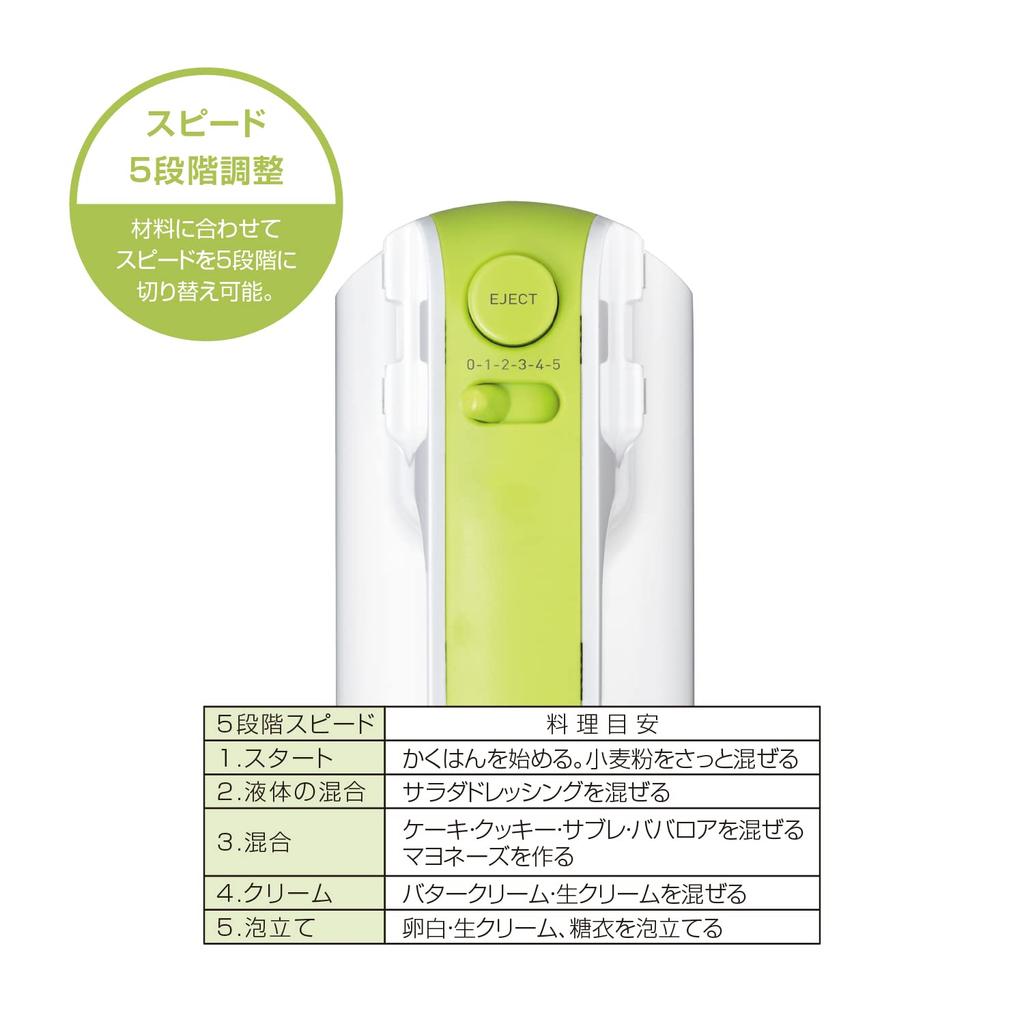 Kai Corporation KAI Hand Mixer, White, Kai House Select DL7520