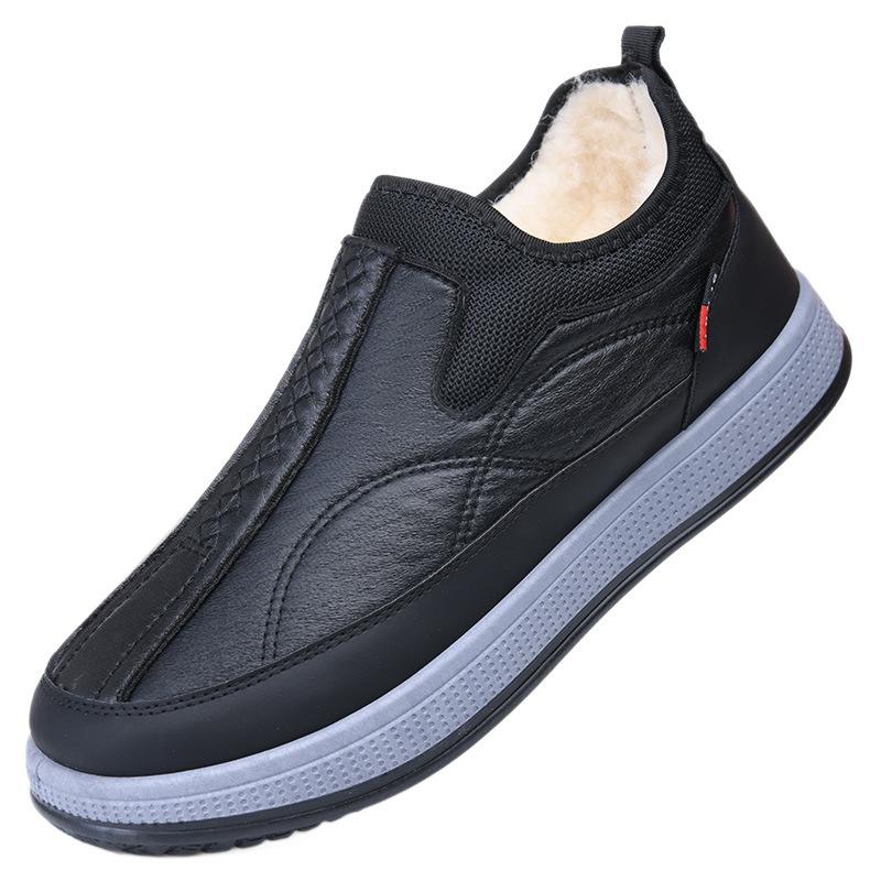 Men's Shoes Winter New Men's Cotton Shoes Piled Thickened Warm Casual Shoes Soft Sole Comfortable Men's Shoes