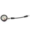 Diving Pressure Gauge with Carbon Fiber Woven Hose Diving Night Glow Pressure Gauge for BCD Regulator 15cm   5.9in
