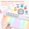 Rainbow Flashing Piano Toys Electronic Music Toys with 5 Instruments 13 Melody Portable Keyboard Toys Educational Toys for Kids