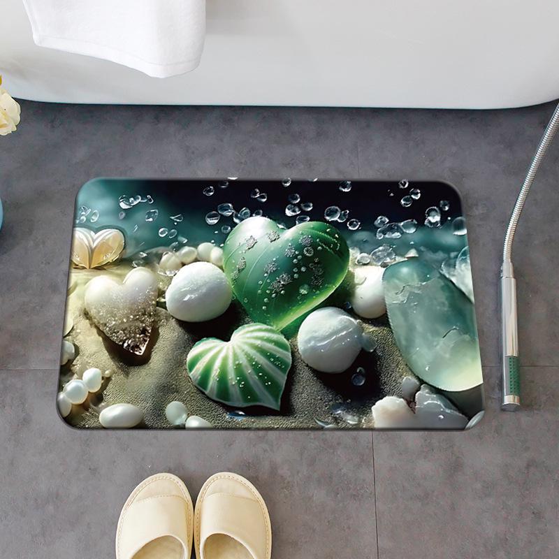 Diatom Mud Quick-Dry Anti-Slip Bathroom Floor Mat