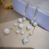 Imitation Pearl Beads Tassel Long Dangle Earrings Elegant Wedding Earrings Jewelry for Women