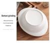 Hotel Ceramic Steamed Egg Cup with Lid, Multi-Purpose Egg Custard & Stew Pot, Bird's Nest Glaze, Pure White