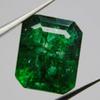 Emerald Green Colombian Emerald Cut 8 Carat Natural CERTIFIED Loose Gemstone A-3881b