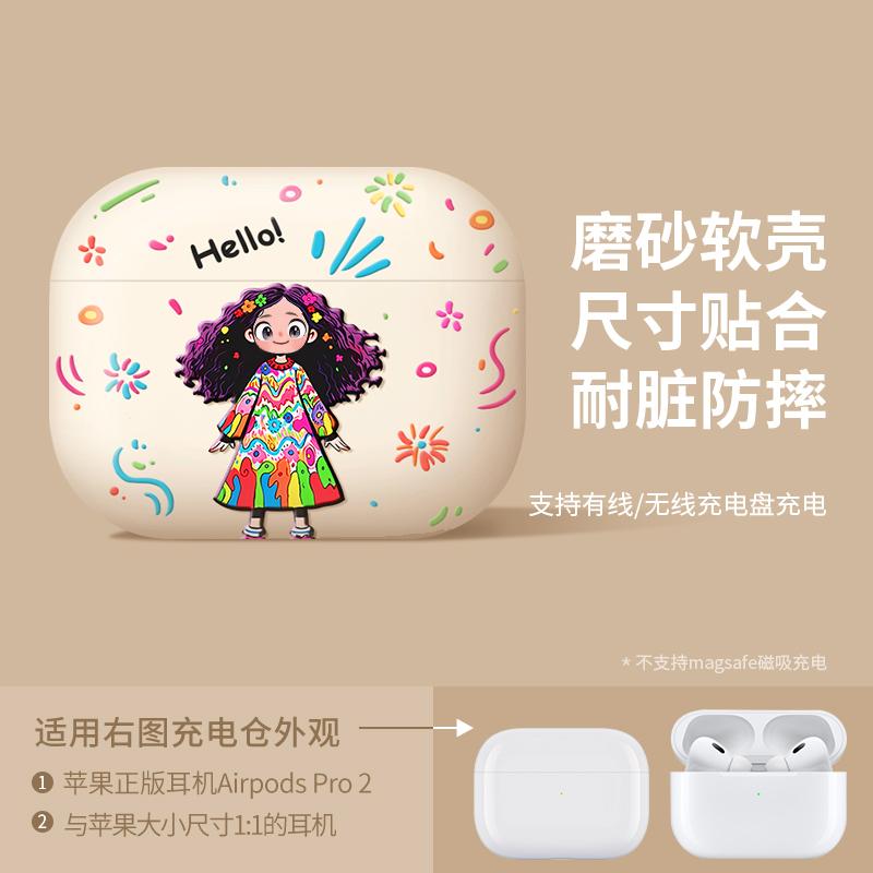 

Для Airpods4 поколения для Apple Ear Shell Simple Buckle Anti-Fall Protective Case для AirPods 4 Frosted Case для AirPodspor2 For Airpods1 2