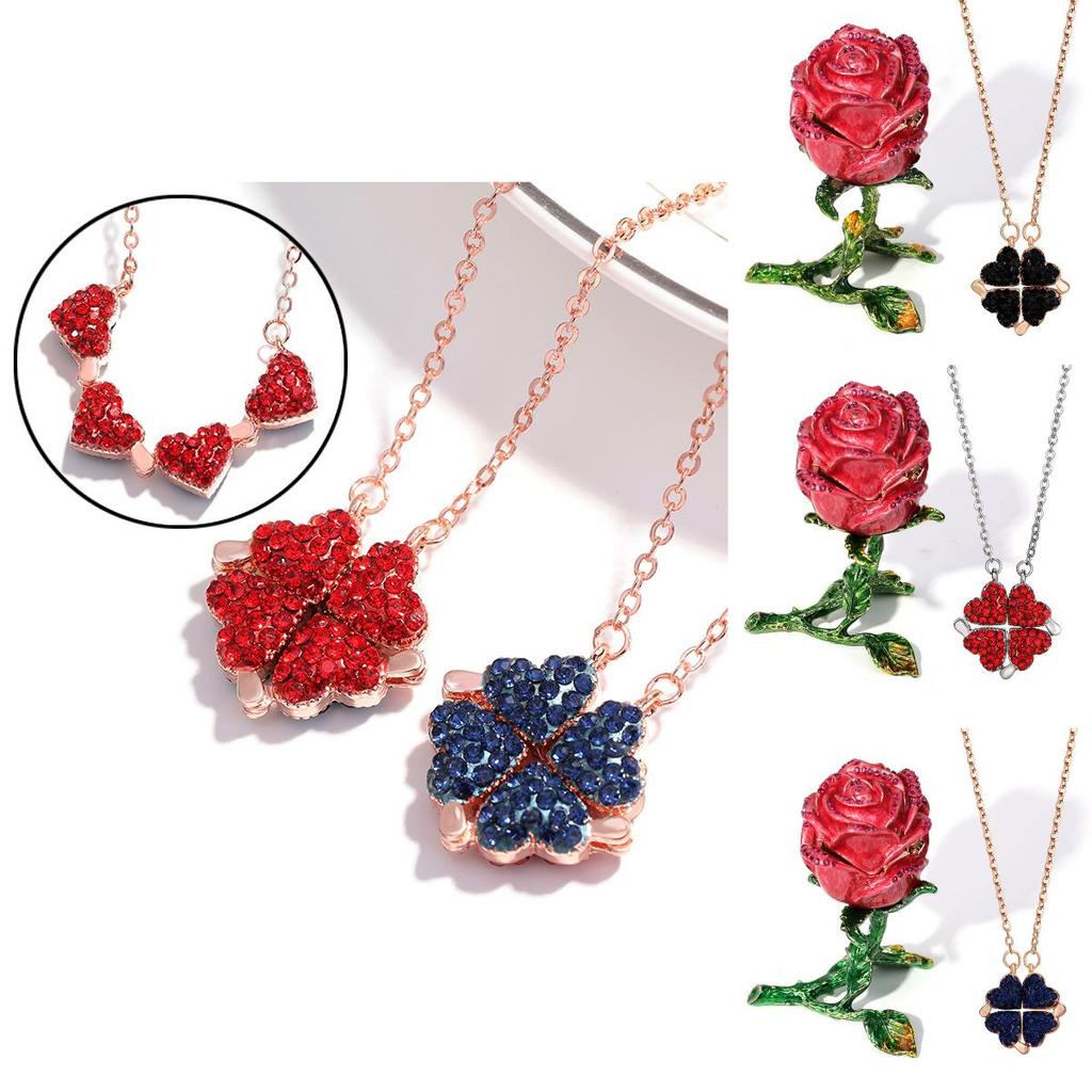 Four Leaf Fashionforward Clover Necklace For Women In Premium Gold And Silver Finishes